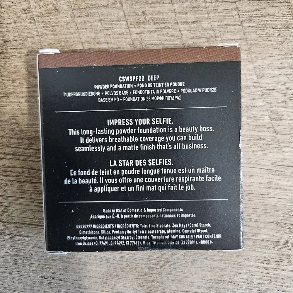2pk NYX Can't Stop Won't Stop Setting Powder Foundation Finish Deep CSWSPF22
